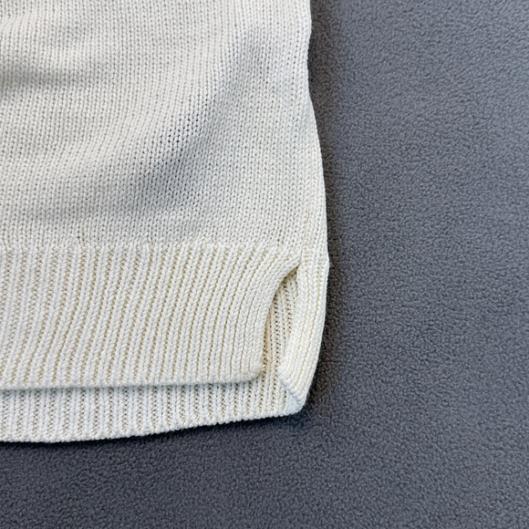 NWT Massimo Dutti Cream Knit Top XS Short Sleeves - Picture 7 of 11